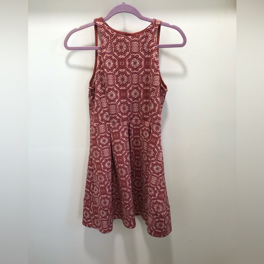 Adorable Patterned Fit and Flare Dress